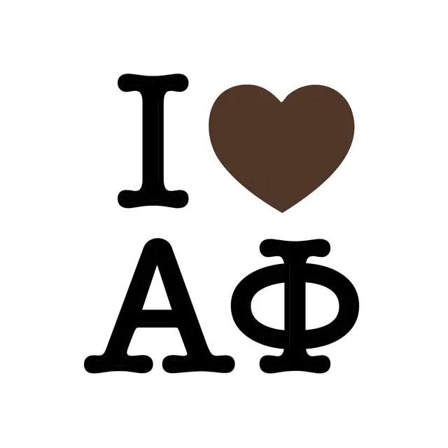 Alpha Phi I Heart Design PR Shirt