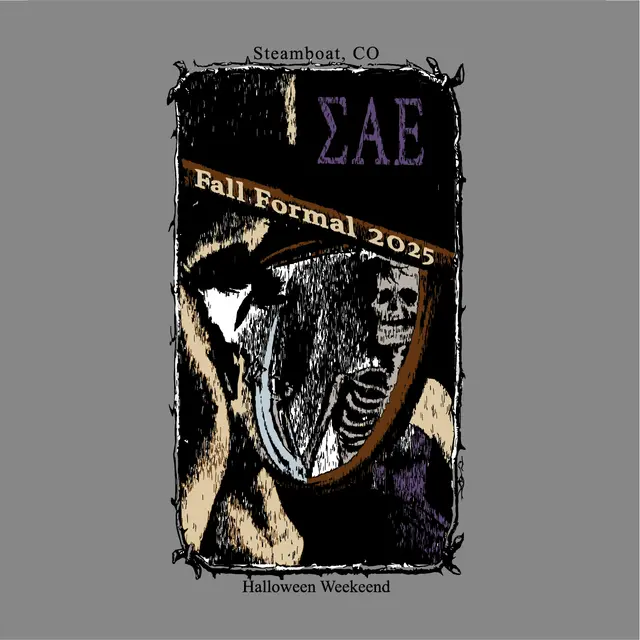 Sigma Alpha Epsilon Skeleton Reaper Fall Formal Hoodie
