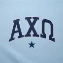 Alpha Chi Omega Block Lettering Graphic PR Shorts