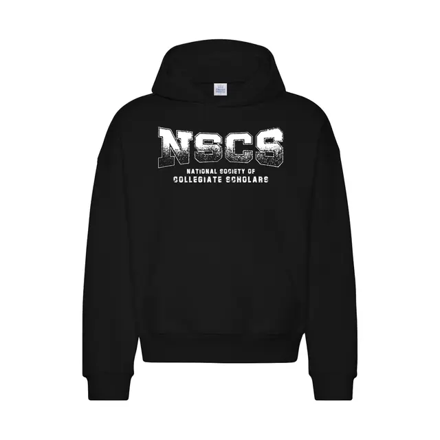 Society of Collegiate Scholars Distressed Block Lettering PR Hoodie 2