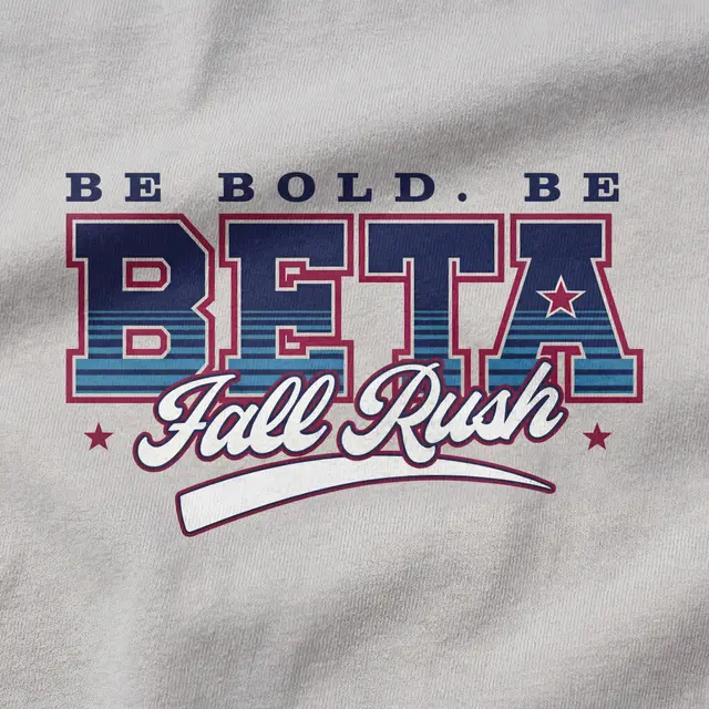Beta Theta Pi Stacked Lettering Rush Crewneck
