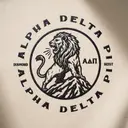 Alpha Delta Pi Majestic Lion Illustration PR Tank