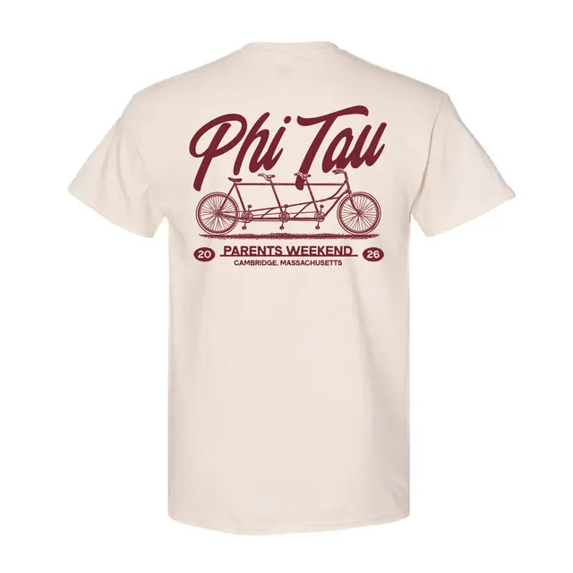 Phi Kappa Tau Tandem Bicycle Script Parents Weekend Shirt 2