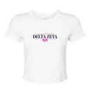 Delta Zeta Pink Heart Text Recruitment Shirt 2