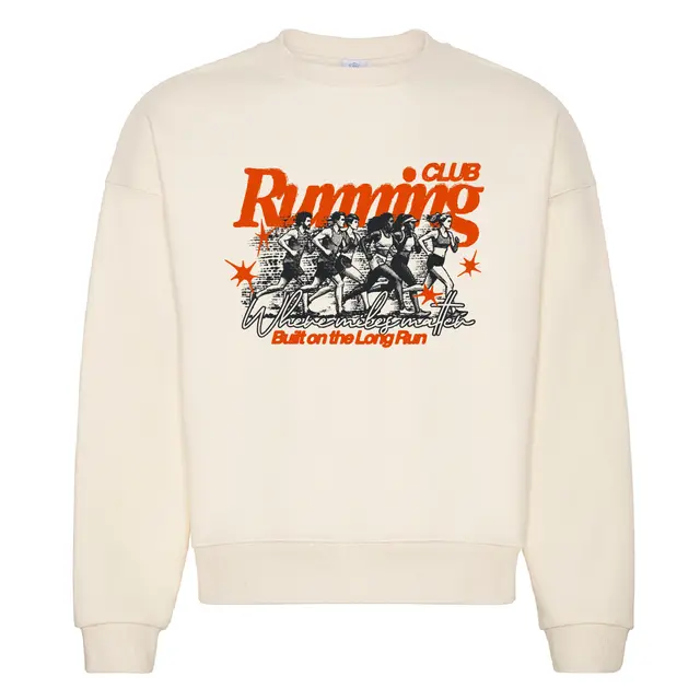 Running Club Runners and Sparkles Illustration PR Crewneck 2