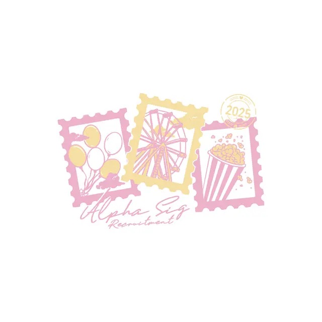 Alpha Sigma Alpha Pastel Carnival Recruitment Shirt