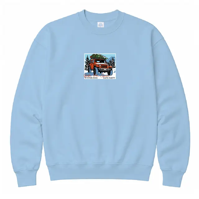 Delta Phi Epsilon Jeep Illustration Date Party Sweater 2