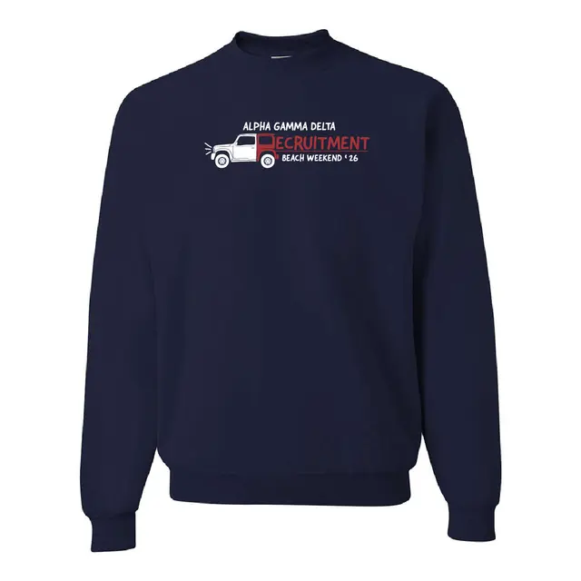 Alpha Gamma Delta Jeep Graphic Recruitment Crewneck 2