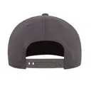 Flexfit Adult Wool Blend Snapback Cap Dark Grey Back