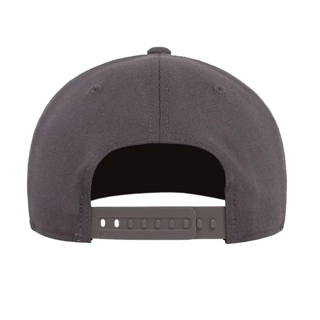 Flexfit Adult Wool Blend Snapback Cap Dark Grey Back