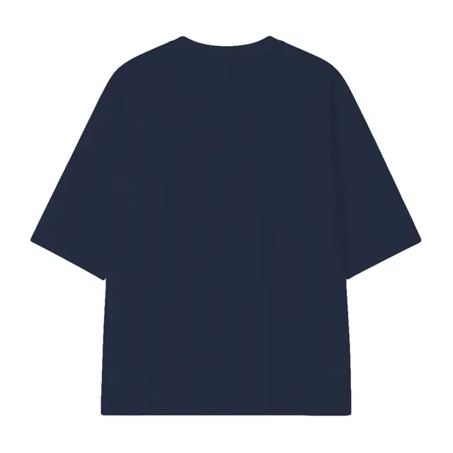 Fresh Prints Beckham Varsity Shirt Navy mto Back