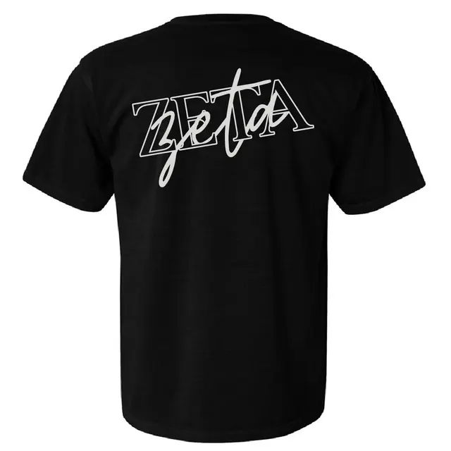 Zeta Tau Alpha Overlapping Text PR Shirt 2
