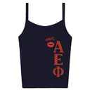 Alpha Epsilon Phi Polka Dot Lettering PR Tank 2