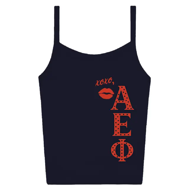 Alpha Epsilon Phi Polka Dot Lettering PR Tank 2