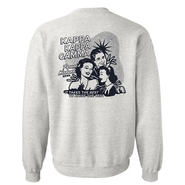 Kappa Kappa Gamma Vintage Illustration Parents Weekend Sweater 2