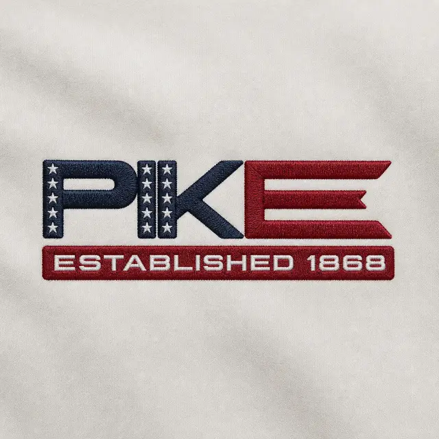 Pi Kappa Alpha Star Pattern Text PR Crewneck