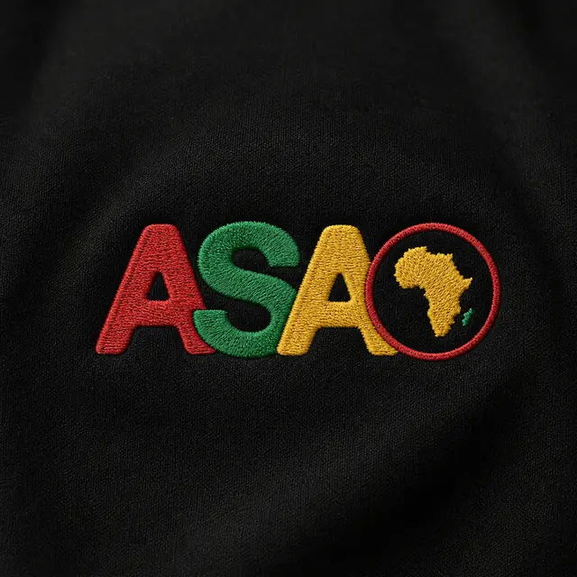 African Student Association Bold Color Block Text PR Hoodie