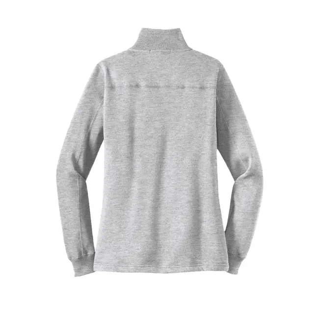 SPORTTEK LADIES 1/4-ZIP SWEATSHIRT Athletic Heather Back
