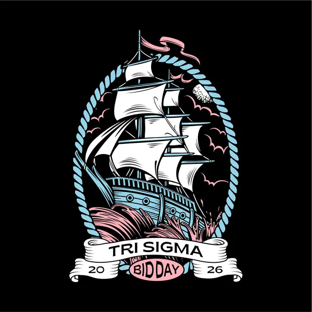 Sigma Sigma Sigma Nautical Ship Bids Shirt
