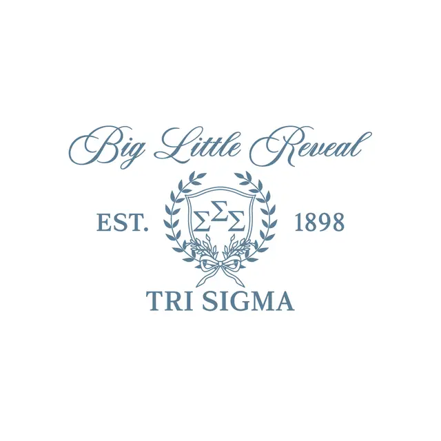 Sigma Sigma Sigma Elegant Crest Big Little Reveal Crewneck