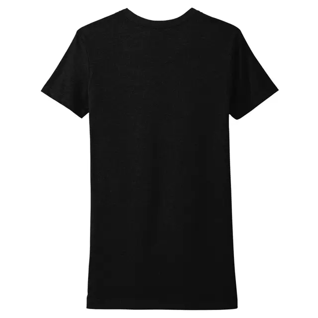 Customizable Next Level Apparel Ladies' Cvc T-Shirt 6610 Black Back