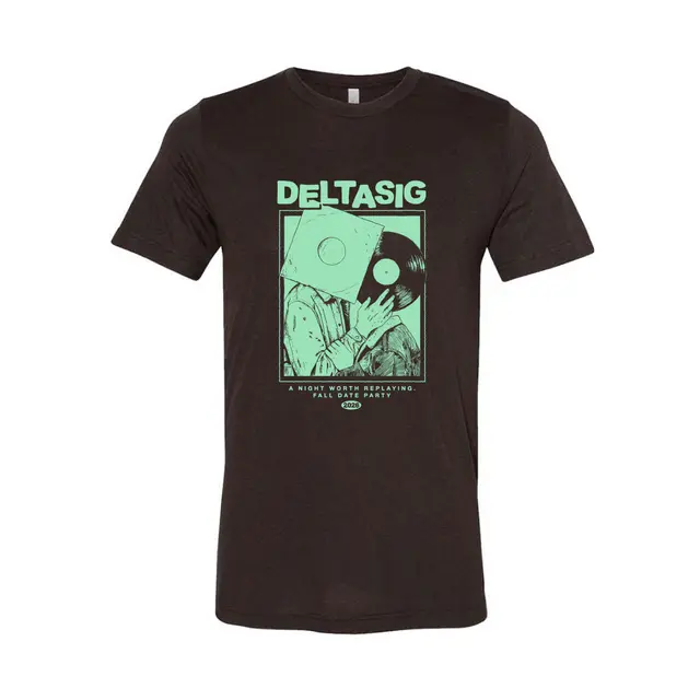 Delta Sigma Phi Retro Vinyl Lovers Date Party Shirt 2