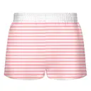 Fresh Prints Miami Graphic Heavyweight Shorts Blush White Stripe Back