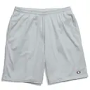 Customizable Champion Long Mesh Shorts With Pockets 81622 Athletic Grey Front