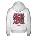 Alpha Sigma Alpha Bold Lettering with Daisies PR Hoodie 2