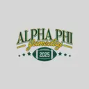 Alpha Phi Serif Script Football Game Day Sweater