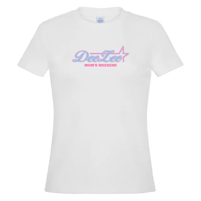 Delta Zeta Script Text with Star Mom's Weekend Shirt 2