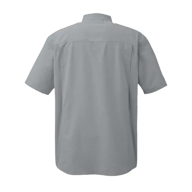 Crossroad Woven Short Sleeve Shirt Grey Back