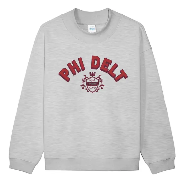 Phi Delta Theta Arch Lettering Crest Rush Sweater 2