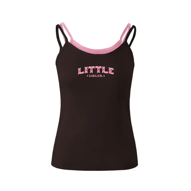 Delta Delta Delta Hand Drawn Lettering Big Little Reveal Tank 2