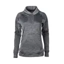 Fossa Apparel Ladies’ Orion Polyknit Pullover 4512 Heather Grey Front