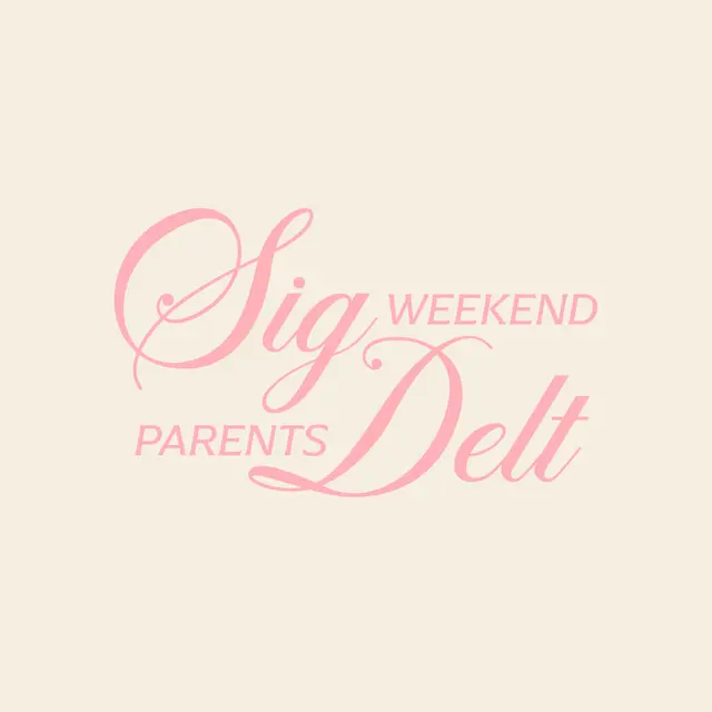 Sigma Delta Tau Elegant Script Parents Weekend Hoodie