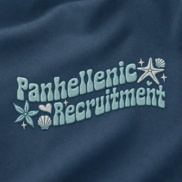 National Panhellenic Conference Floral Illustration Rush Hoodie