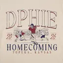 Delta Phi Epsilon Vintage Football Homecoming Hoodie