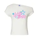 Delta Phi Epsilon Halftone Stars and Script Bid Day Shirt 2