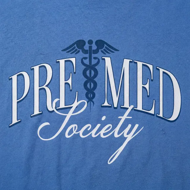 Pre-Med Society Classic Caduceus Text PR Crewneck