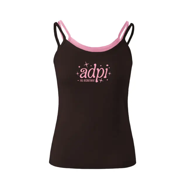 Alpha Delta Pi Hand Drawn Lettering Rush Tank 2