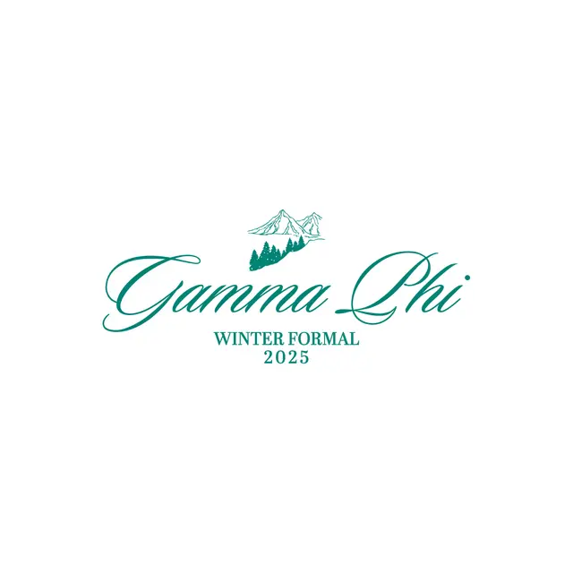 Gamma Phi Beta Elegant Script Winter Formal Shirt