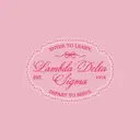Lambda Delta Sigma Oval Badge Pink PR Sweater