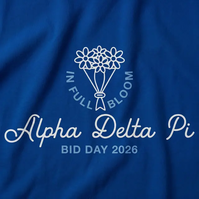 Alpha Delta Pi Floral Illustration Rush Tank