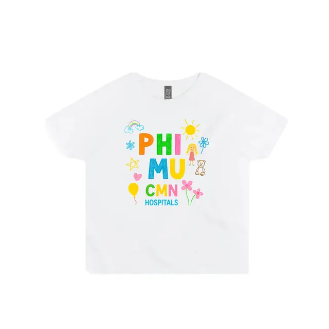 Phi Mu Colorful Crayon Design Philanthropy Shirt 2