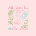 Delta Theta Mu Oceanic Pastels Bid Day Shirt 2