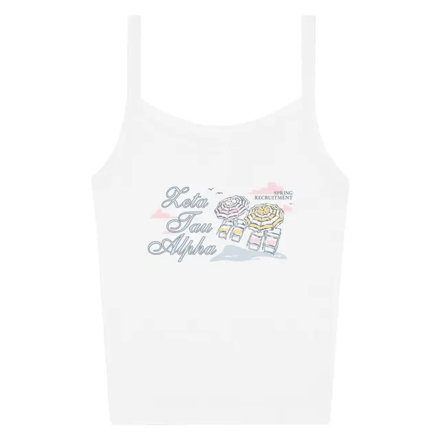 Zeta Tau Alpha Beach Umbrella Spring Recruitment Tank 2