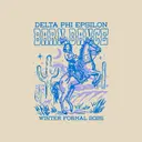 Delta Phi Epsilon Cowgirl Illustration Winter Formal Shirt