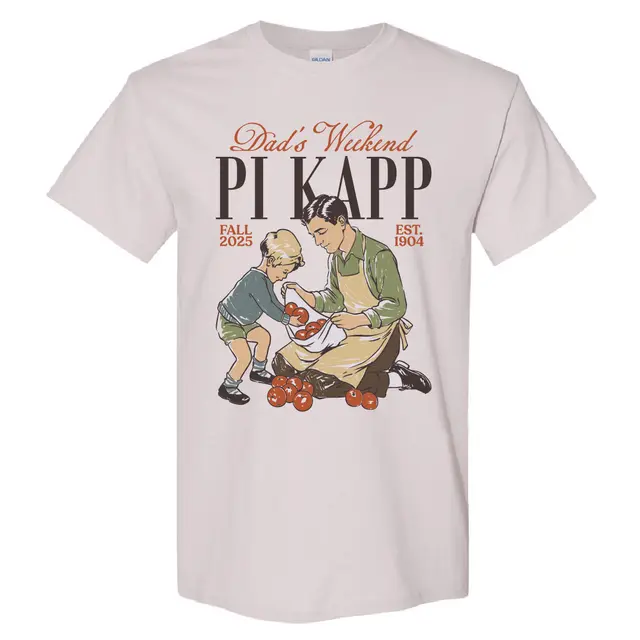 Pi Kappa Phi Father Son Illustration Dad's Weekend Shirt 2