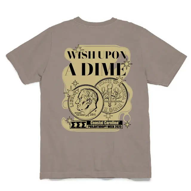 Sigma Sigma Sigma Dime Illustration Philanthropy Shirt 2